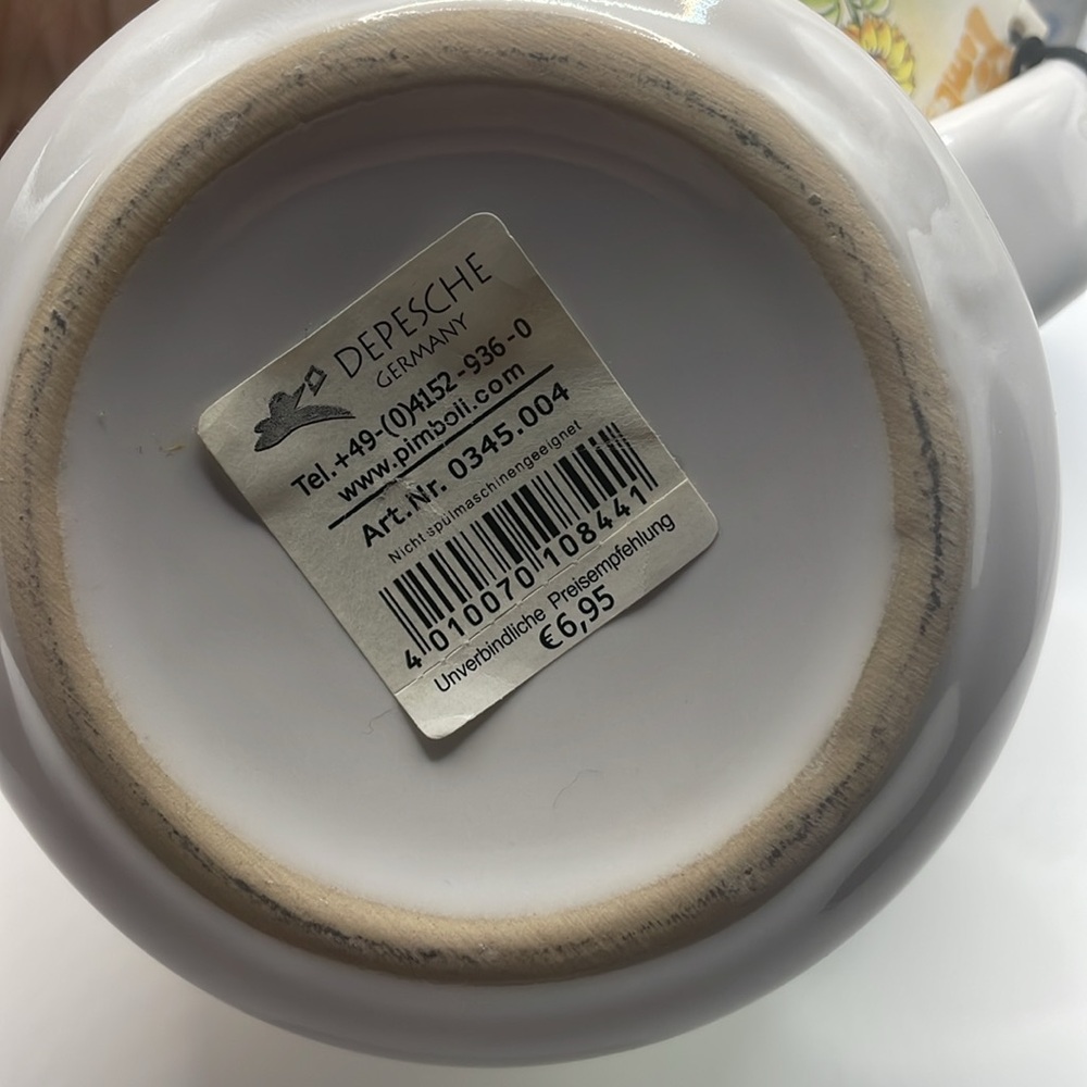 Thomas Goletz Pimboli Sunflower Ceramic Mug Rare Depesche Germany - Picture 15 of 15